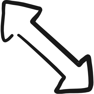 Diagram Arrow Diagonal Icon from Freehand Duotone Set