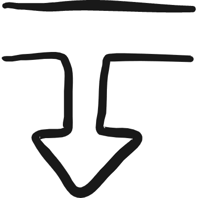 Diagram Arrow Down 1 Icon from Freehand Duotone Set