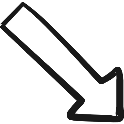 Diagram Arrow Down Right Corner Icon from Freehand Duotone Set