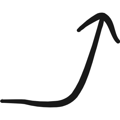 Diagram Increase Icon from Freehand Duotone Set