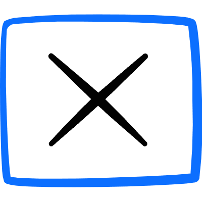 Logic Problem Cross Icon from Freehand Duotone Set