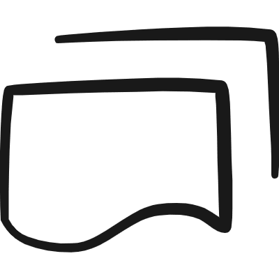 Mapping Symbol Multi Document Icon from Freehand Duotone Set