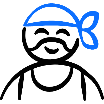 Geometric Famous People Man Hulk Hogan Icon from Freehand Duotone Set