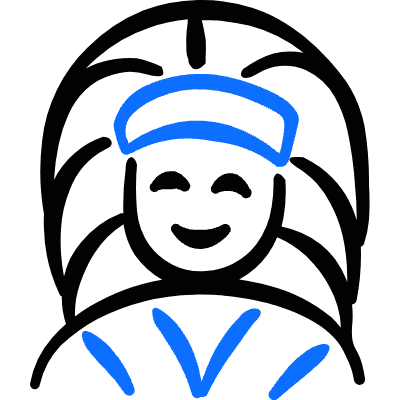 Geometric History Man Cree Leader Icon from Freehand Duotone Set