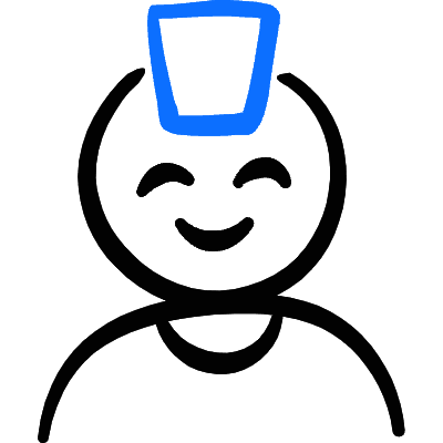 Geometric People Man 10 Icon from Freehand Duotone Set