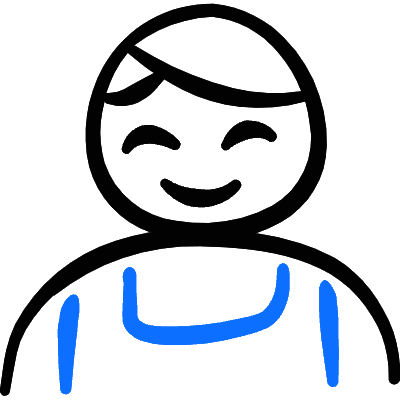 Geometric People Man 13 Icon from Freehand Duotone Set