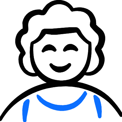 Geometric People Man 2 Icon from Freehand Duotone Set