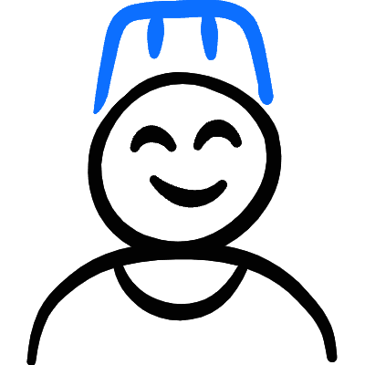Geometric People Man 9 Icon from Freehand Duotone Set
