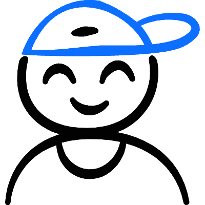Geometric People Man Cap 2 Icon from Freehand Duotone Set