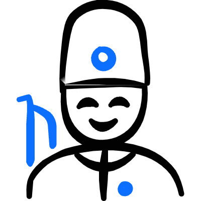 Geometric Crime Man Royal Soldier Icon from Freehand Duotone Set