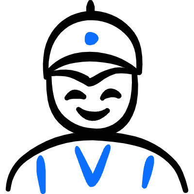 Geometric Police Man 3 Icon from Freehand Duotone Set