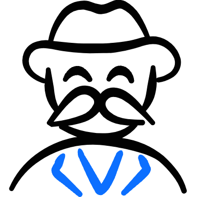 Geometric Police Man Spy 1 Icon from Freehand Duotone Set