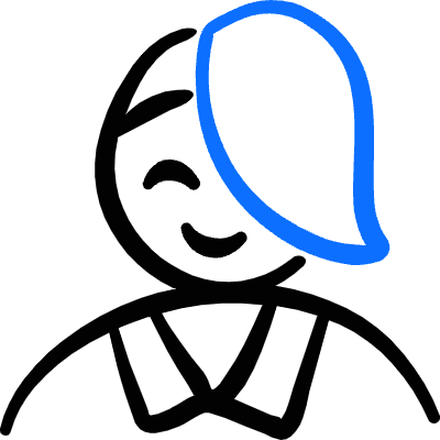 Geometric People Woman 11 Icon from Freehand Duotone Set