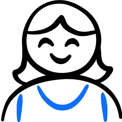 Geometric People Woman 12 Icon from Freehand Duotone Set