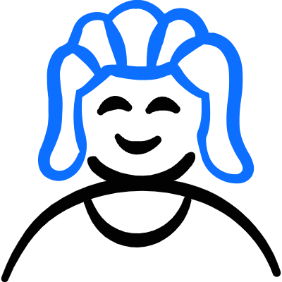 Geometric People Woman 16 Icon from Freehand Duotone Set