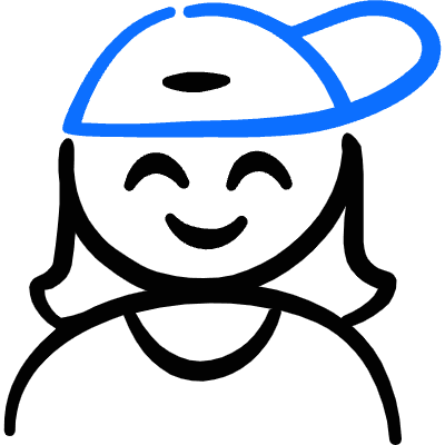 Geometric People Woman Cap 1 Icon from Freehand Duotone Set