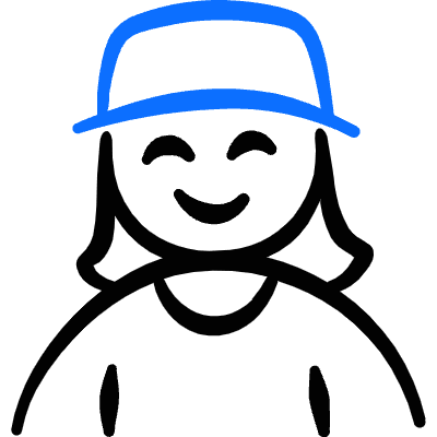 Geometric People Woman Cap 2 Icon from Freehand Duotone Set