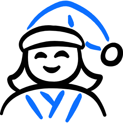 Geometric People Woman Pajamas Icon from Freehand Duotone Set