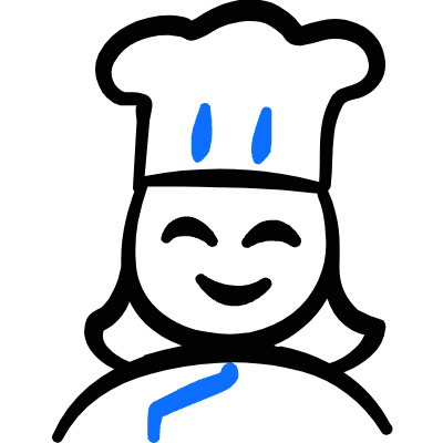 Geometric Professions Woman Chef 2 Icon from Freehand Duotone Set