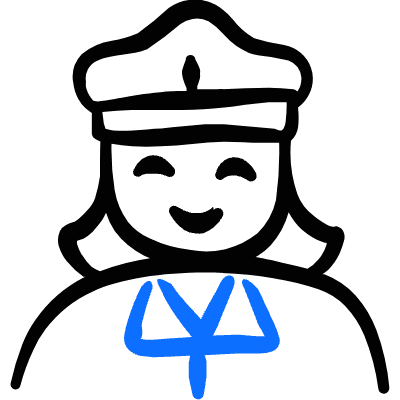 Geometric Professions Woman Post Icon from Freehand Duotone Set