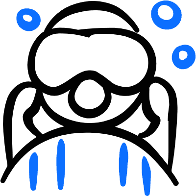 Geometric Professions Woman Scuba Diver Icon from Freehand Duotone Set