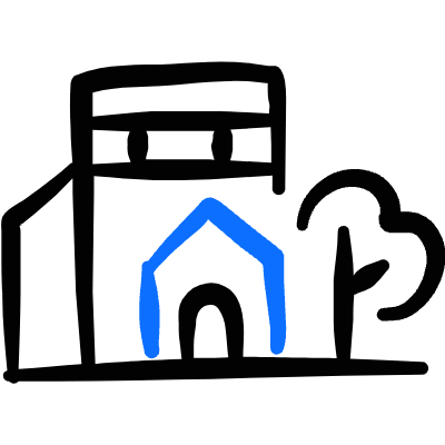 Building 1 Icon from Freehand Duotone Set