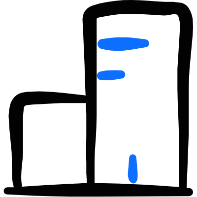 Building Daylight Icon from Freehand Duotone Set