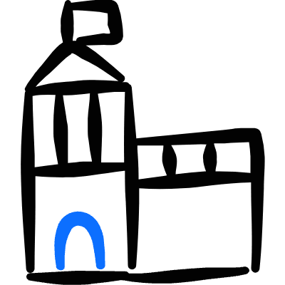 Building Flag 1 Icon from Freehand Duotone Set