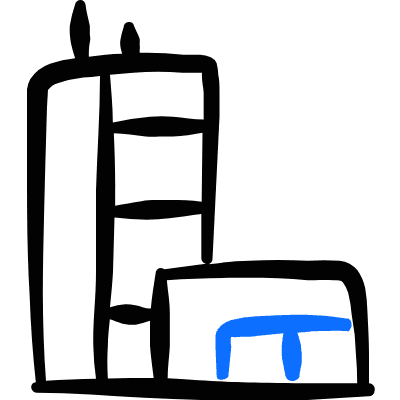 Building Icon from Freehand Duotone Set