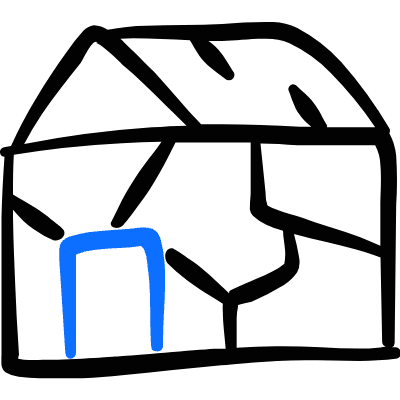 Building Poverty Housing 1 Icon from Freehand Duotone Set