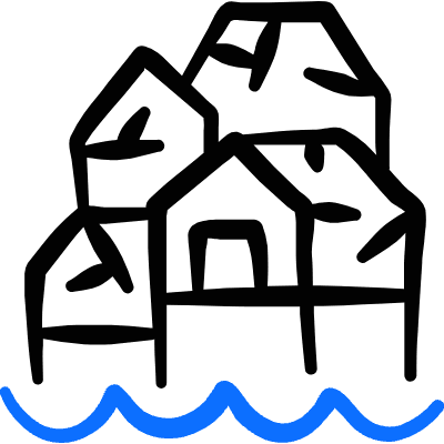 Building Shantyhouse Village 1 Icon from Freehand Duotone Set