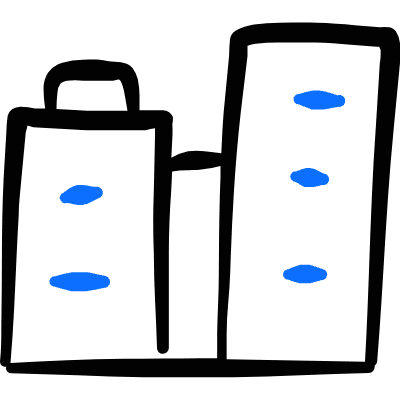 Buildings 1 Icon from Freehand Duotone Set