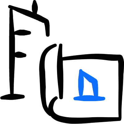 Project Blueprint Buildings Icon from Freehand Duotone Set