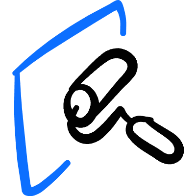 Construction Paint Icon from Freehand Duotone Set