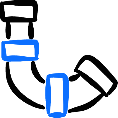 Construction Pipe Icon from Freehand Duotone Set