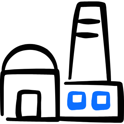 Factory Building 5 Icon from Freehand Duotone Set