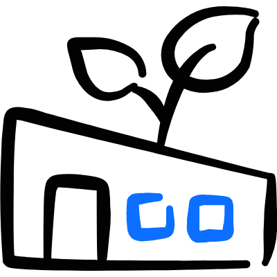 Factory Building Eco 2 Icon from Freehand Duotone Set