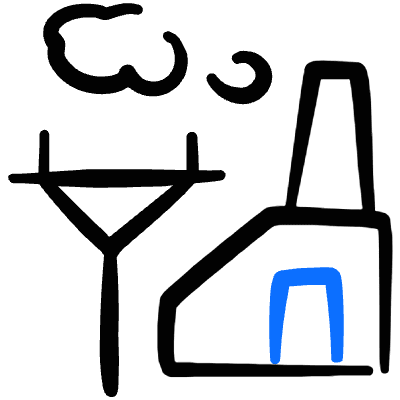 Factory Electric Supply 2 Icon from Freehand Duotone Set