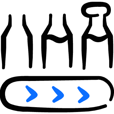 Factory Manufacturing Process 2 Icon from Freehand Duotone Set
