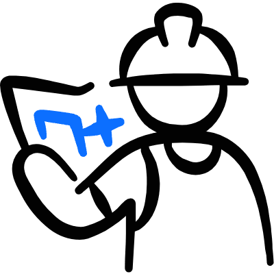 Factory Manufacturing Worker Control Icon from Freehand Duotone Set