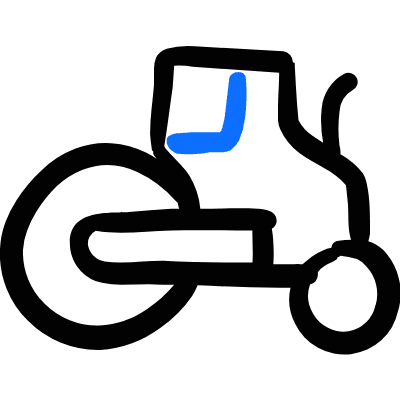 Heavy Equipment Flattener Icon from Freehand Duotone Set