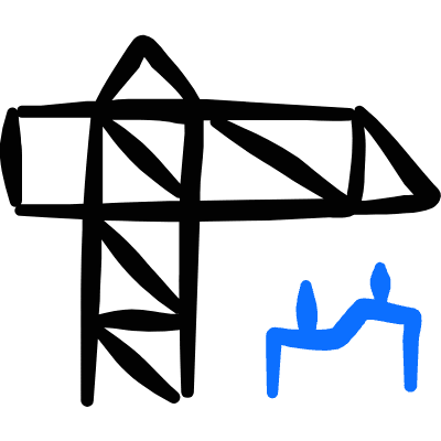 Heavy Equipment Lift Hook Icon from Freehand Duotone Set
