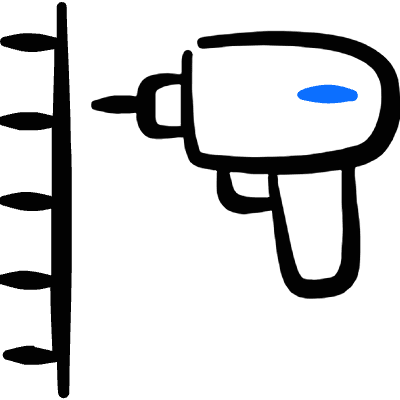 House Improvement Renovation Drill Icon from Freehand Duotone Set
