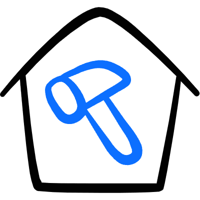 House Improvement Renovation Hammer Icon from Freehand Duotone Set