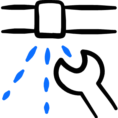 House Improvement Renovation Pipe Fix Icon from Freehand Duotone Set