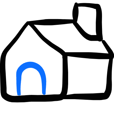 House Icon from Freehand Duotone Set