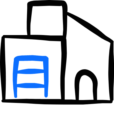 House Modern Icon from Freehand Duotone Set