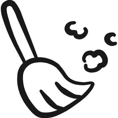 Cleaning Sweeping Broom Icon from Freehand Duotone Set