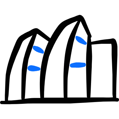 Modern Architecture Buildings Icon from Freehand Duotone Set