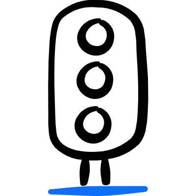 Traffic Light Icon from Freehand Duotone Set